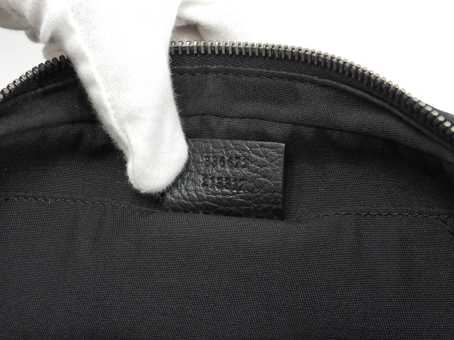 グッチ ベルトバッグ GG ナイロン革黒 ボディバッグ ウエストバッグ バムバッグ@ 32