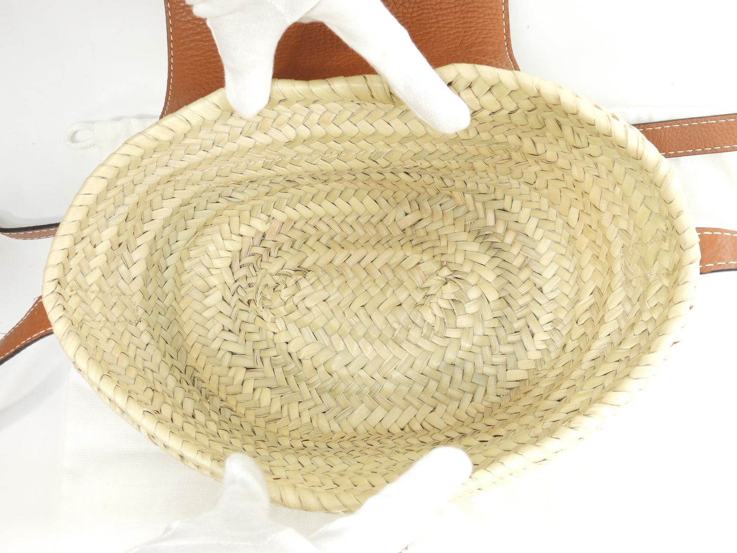 クロエ ポシェット マーシー パームリーフ/レザー/ナチュラル茶 クロスボディバッグ 新品同様@02-21-60-65