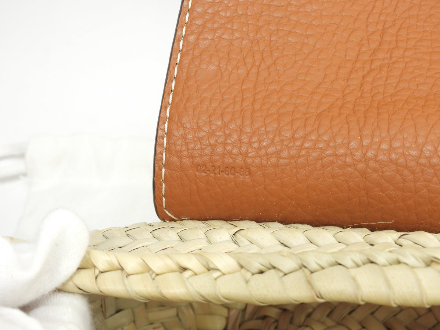 クロエ ポシェット マーシー パームリーフ/レザー/ナチュラル茶 クロスボディバッグ 新品同様@02-21-60-65