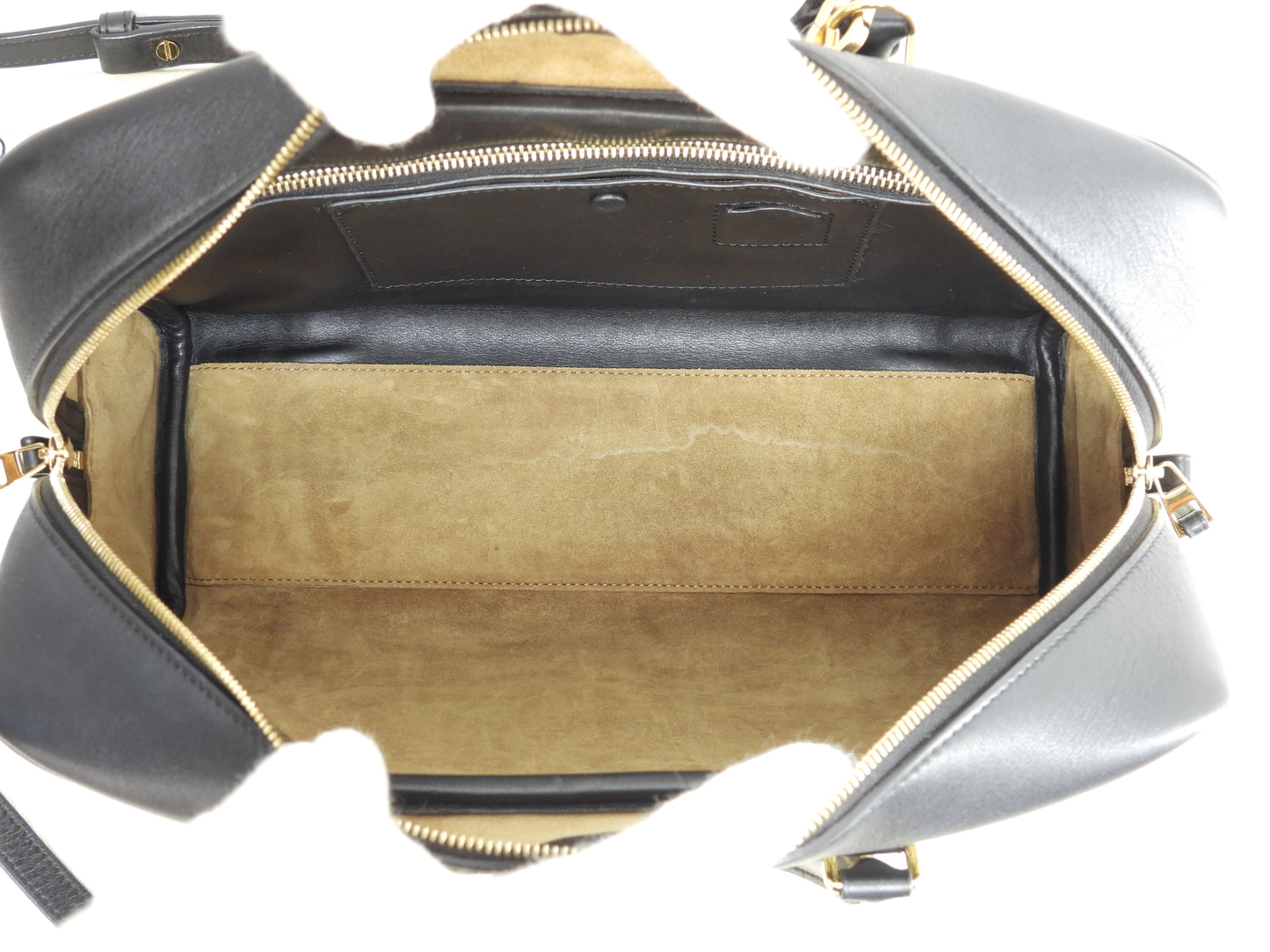 ロエベ アマソナ23 ジャガード/レザー 紺灰 ポシェット s付ハンドバッグ@262147 2