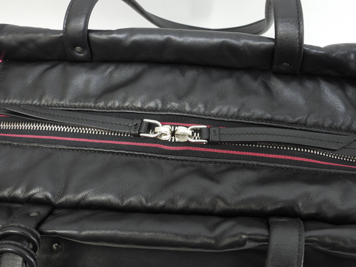 プラダ トートバッグ ナッパレザー 黒 ショルダーバッグ 美品@180/B