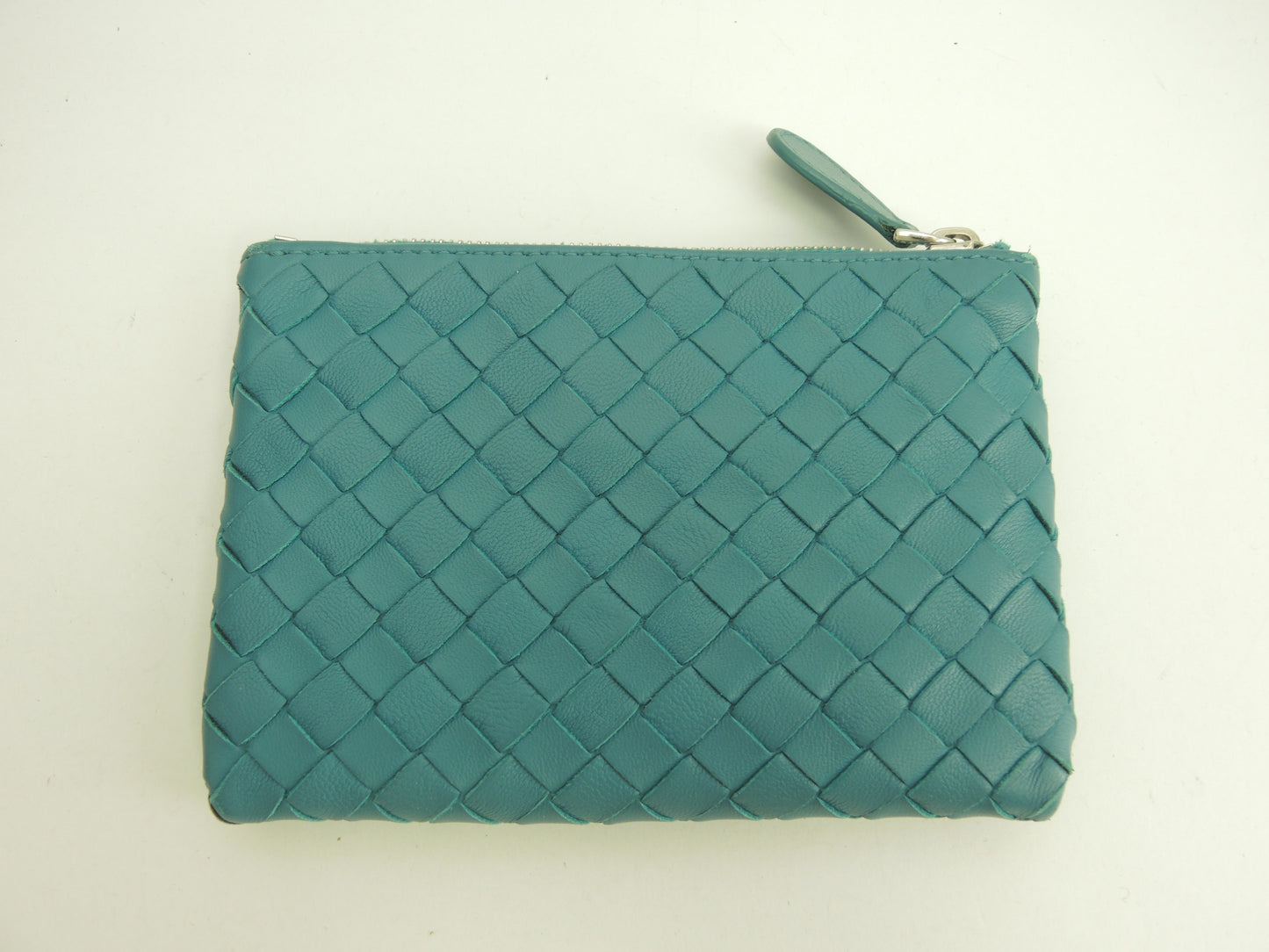 ボッテガヴェネタ コインケース イントレチャート レザー/エメラルドグリーン ポケット付小銭入@B04754267J