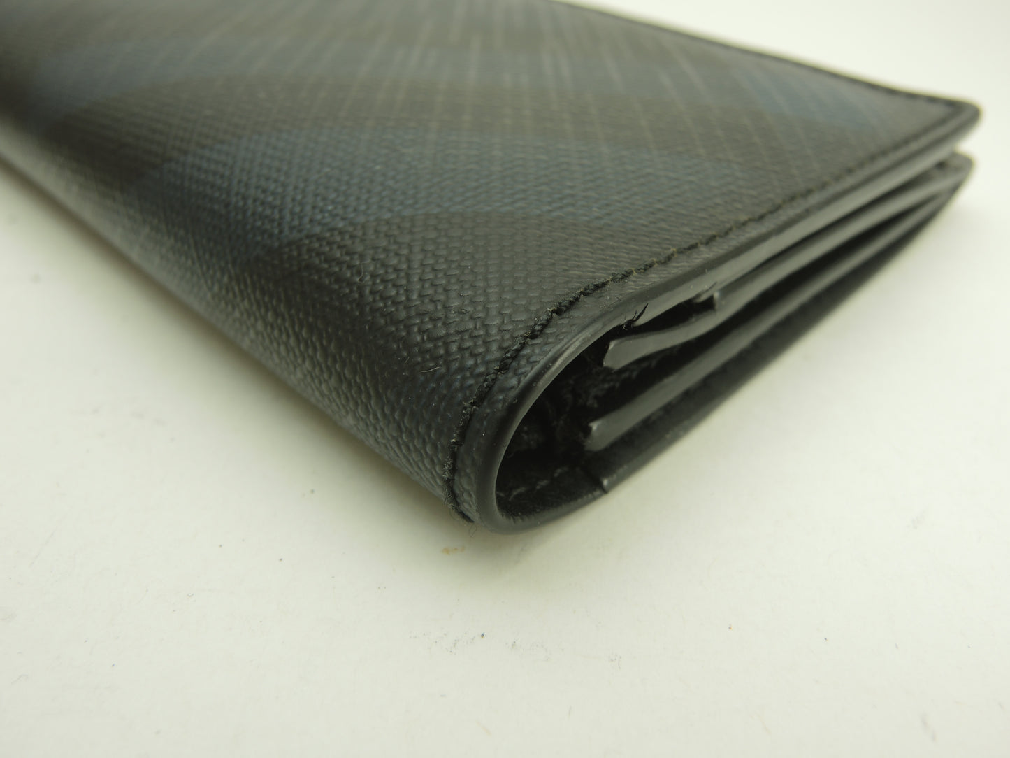 バーバリー 2折長財布 ロンドンチェック PVC黒紺 ロングウォレット メンズ ブラザ@TTVCOP1279