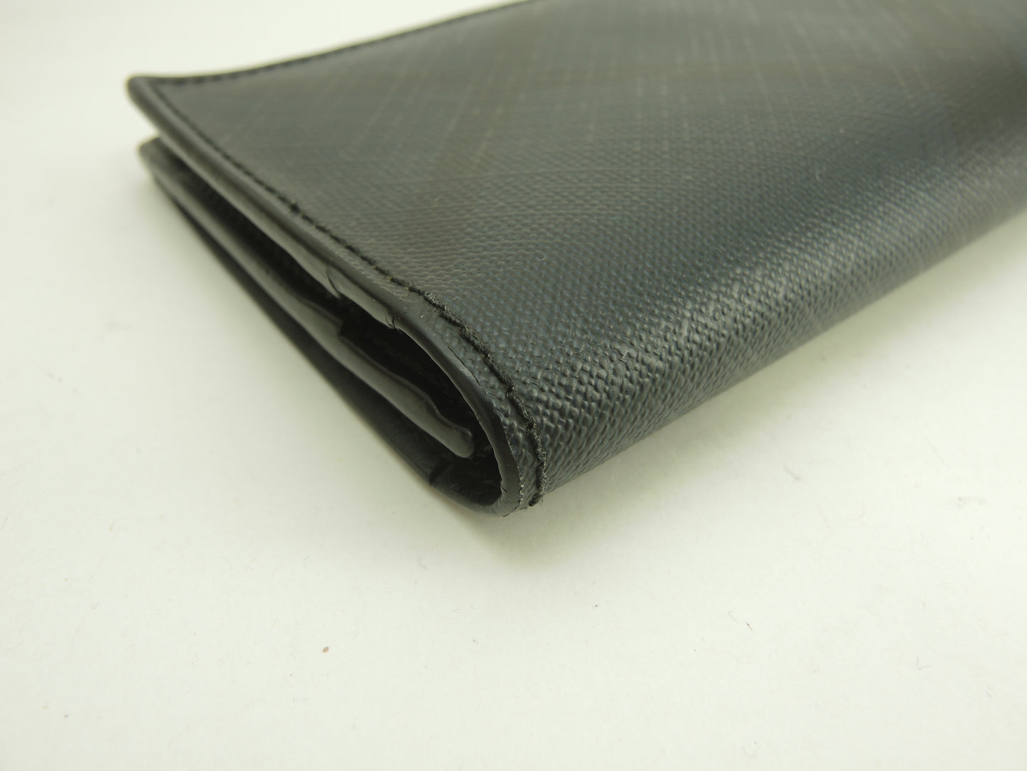 バーバリー 2折長財布 ロンドンチェック PVC黒紺 ロングウォレット メンズ ブラザ@TTVCOP1279