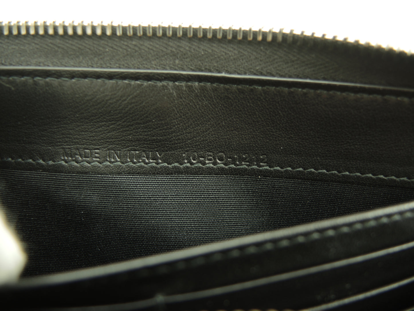 クリスチャンディオールオム ロングウォレット レザー黒青 ジップアラウンド長財布@10-BO-1212