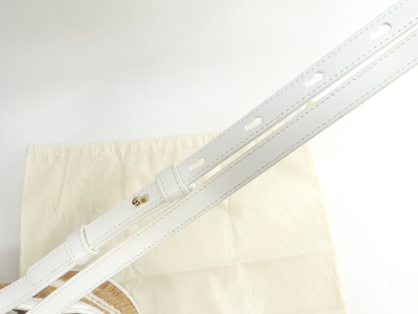 マルニ カゴバッグ トロピカルバスケットスモール ストロー/レザー白 ポシェット 美品@ 1