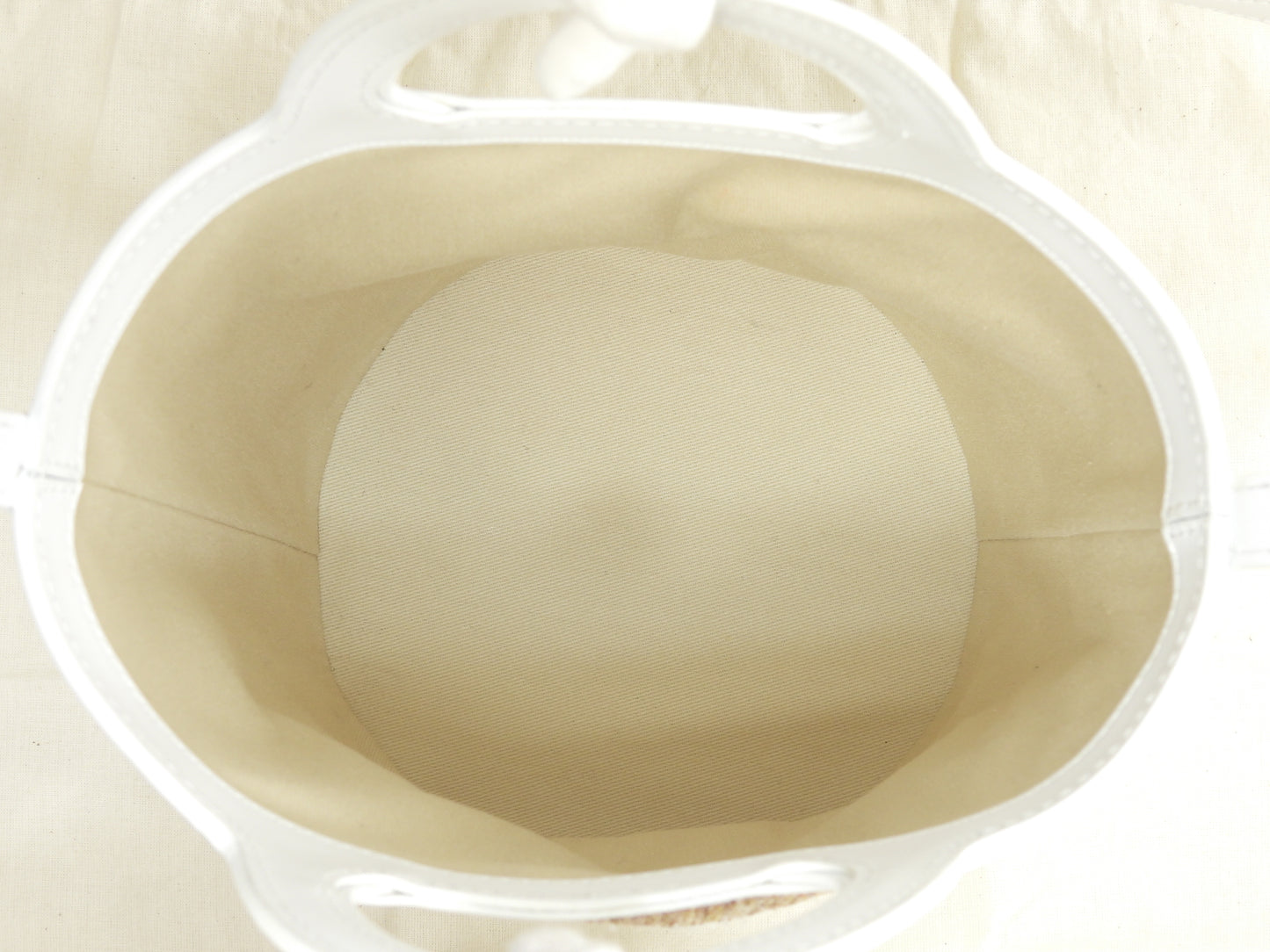 マルニ カゴバッグ トロピカルバスケットスモール ストロー/レザー白 ポシェット 美品@ 1