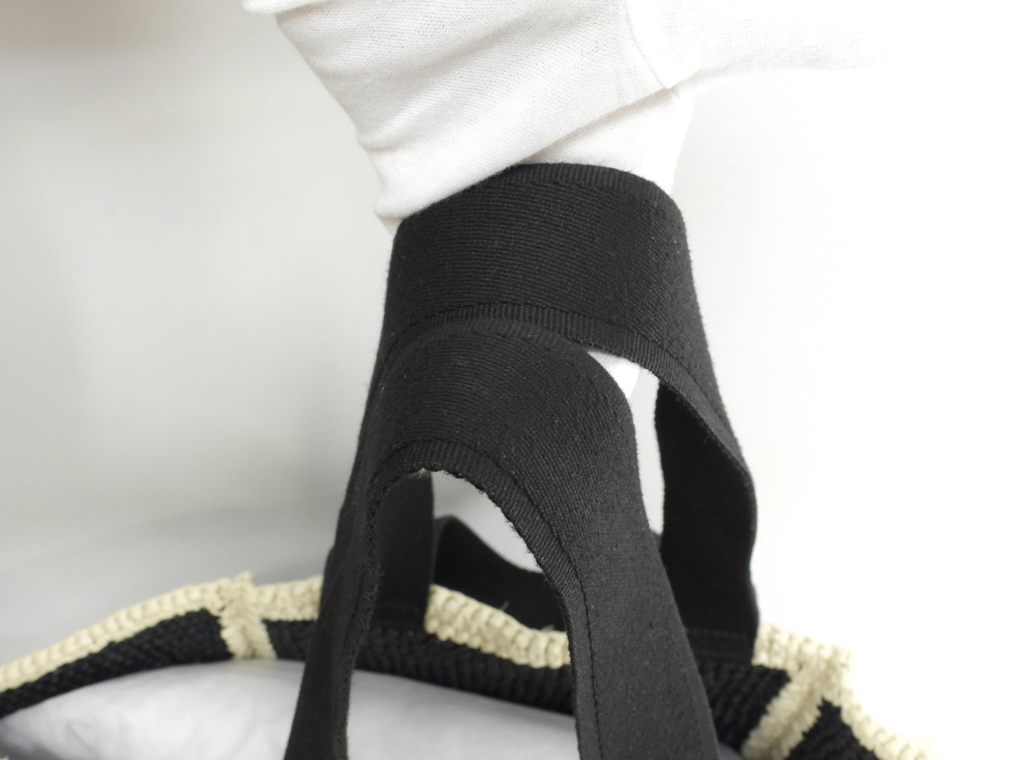 マルニ 2wayトートバッグ カゴバッグ レーヨン黒ベージュ ハンドバッグ 極美品@ 3