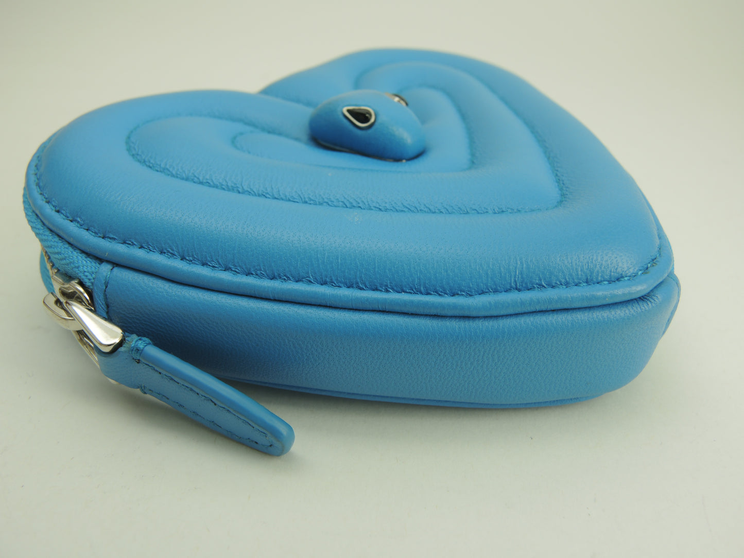 ブルガリx AMBUSH コインケース セルペンティ レザー水色 ミニ財布 ベルトポーチ 未使用@ 1