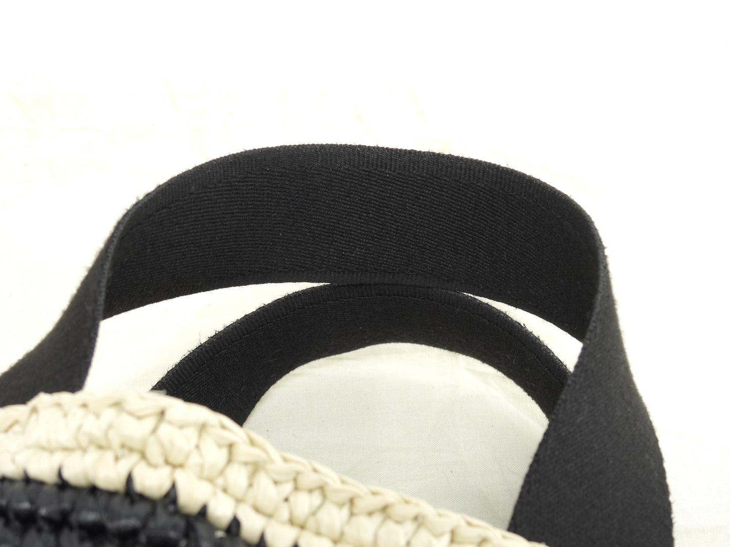 マルニ 2wayトートバッグ カゴバッグ レーヨン黒ベージュ ハンドバッグ 極美品@ 3