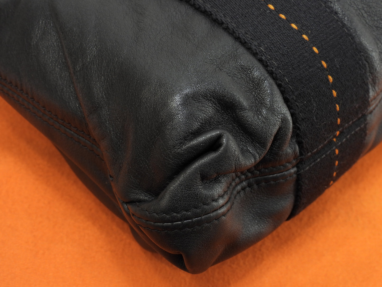 エルメス キャラバンホリゾンタルPM レザー黒 クロスボディバッグ 2wayハンドバッグ 美品@ 58