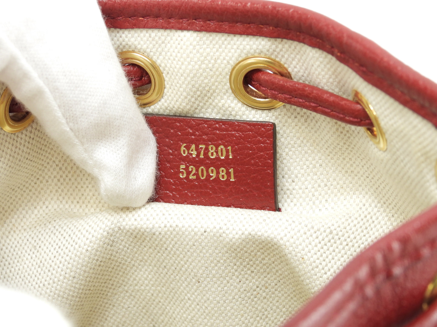 グッチ 巾着ポシェット ドラえもん マイクロGG茶赤 クロスボディバッグ 極美品@ 14