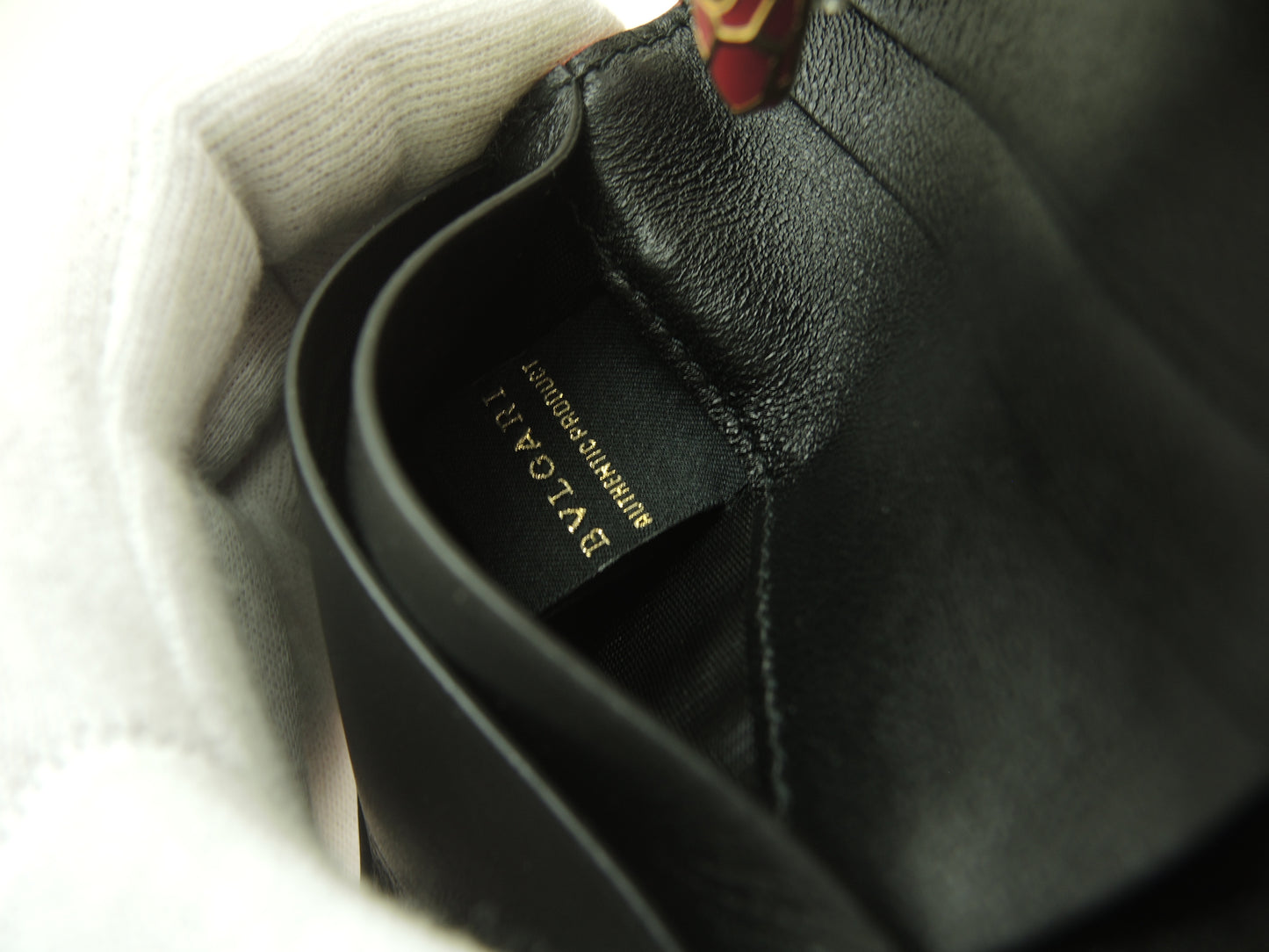 ブルガリ 三折財布 セルペンティ エナメルレザー/濃ピンク フォーエバー ミニ財布 未使用@ 15