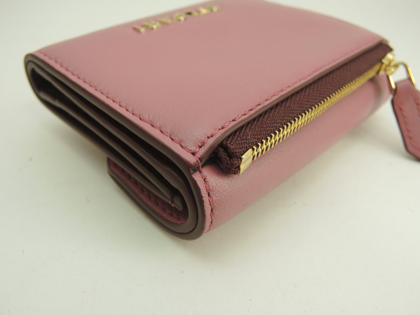 ブルガリ 三折財布 セルペンティ レザー/ピンク フォーエバー ミニ財布 未使用@ 17