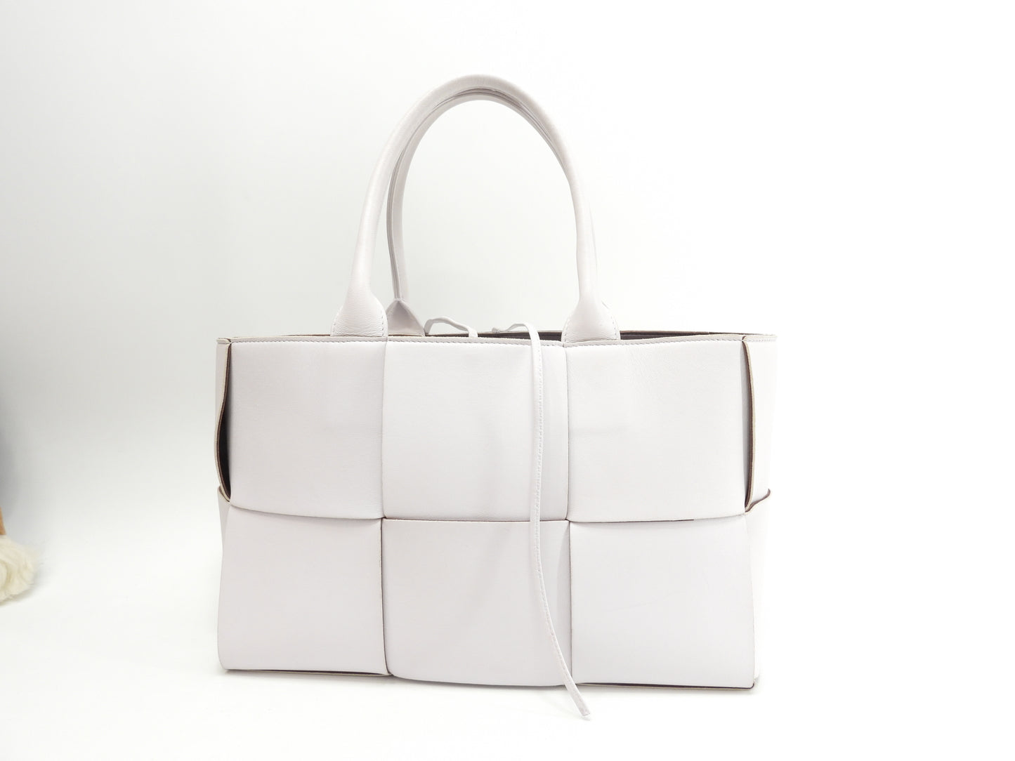 ボッテガヴェネタ トートバッグ スモールアルコ レザー薄ピンク ハンドバッグ@B09735239R