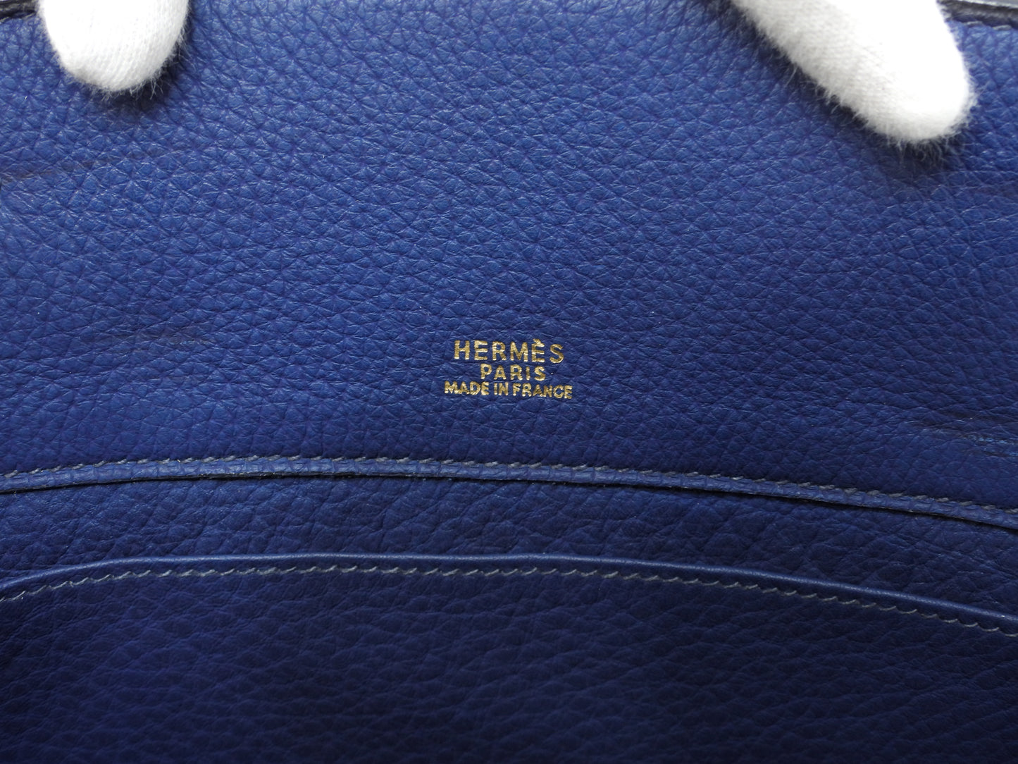 エルメス シェルパPM フィヨルドレザー 青 リュックサック バックパック バッグ 極美品@○Y