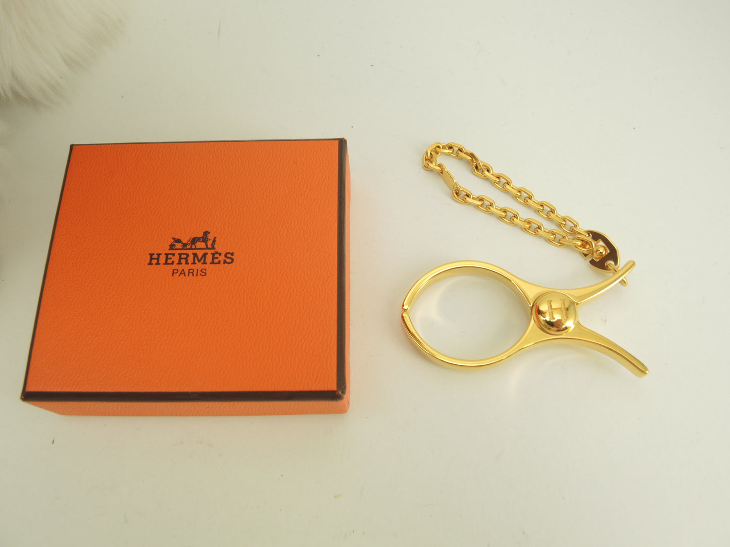 エルメス バッグチャーム フィルー ゴールド キーリング グローブホルダー 極美品@ 10