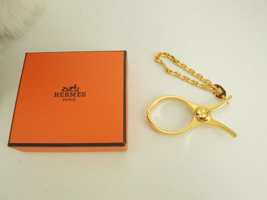 エルメス バッグチャーム フィルー ゴールド キーリング グローブホルダー 極美品@ 10