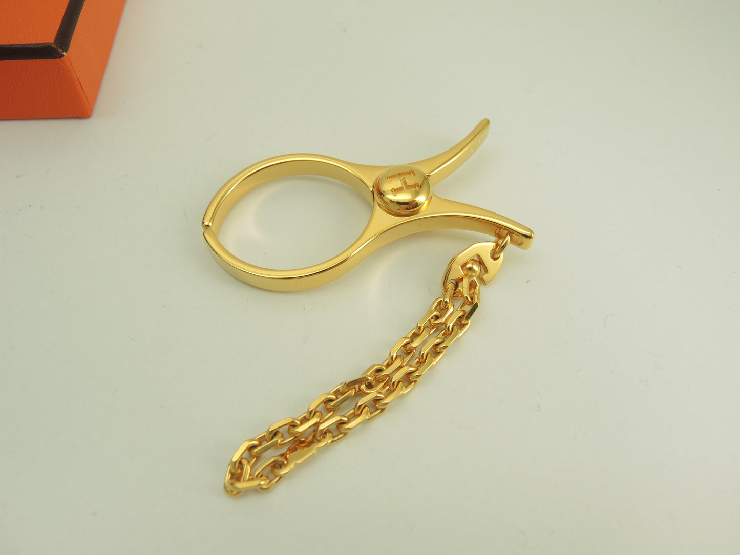 エルメス バッグチャーム フィルー ゴールド キーリング グローブホルダー 極美品@ 10