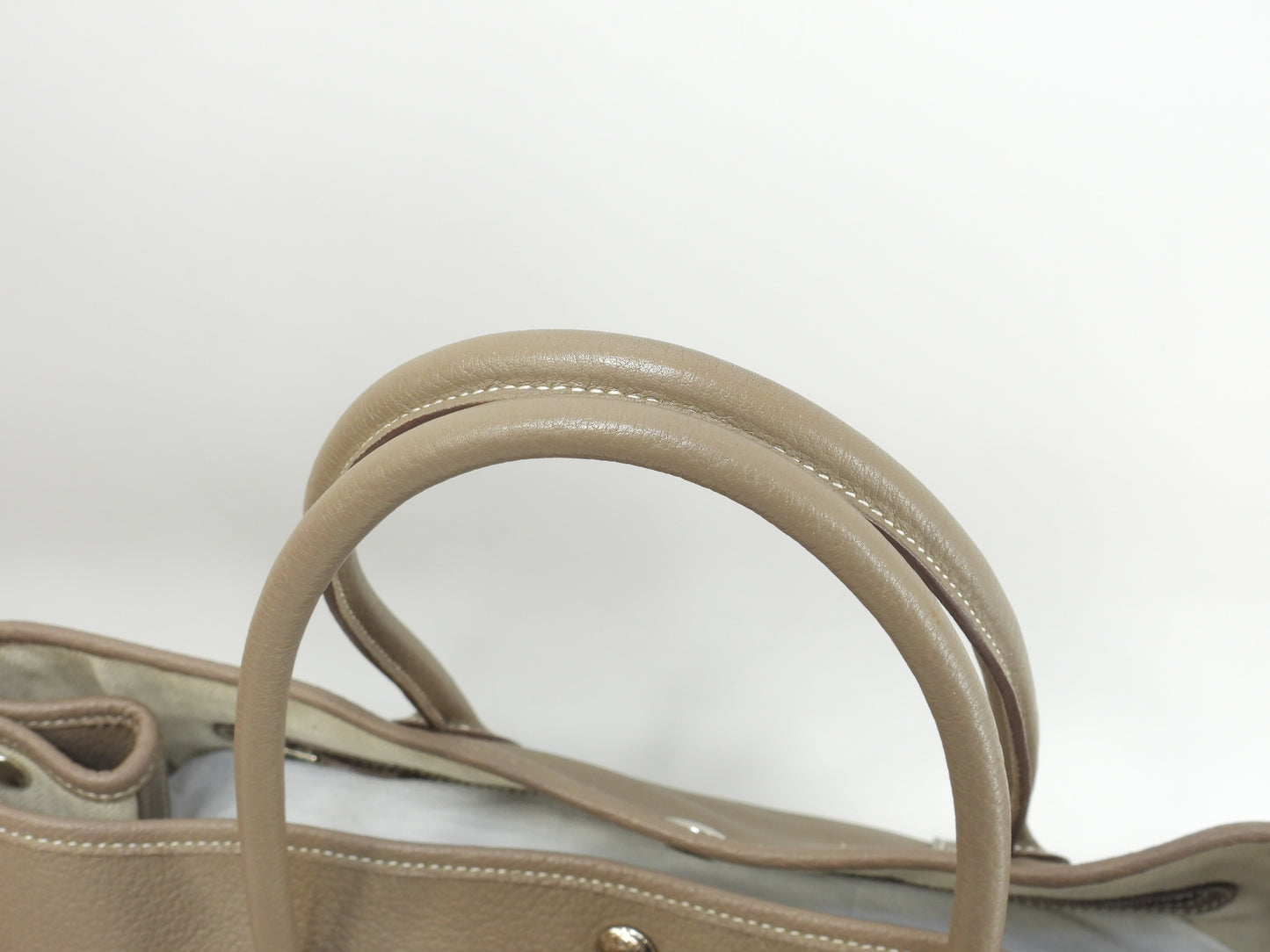 エルメス ガーデンパーティPM ネゴンダレザー エトープ トートバッグ@□M