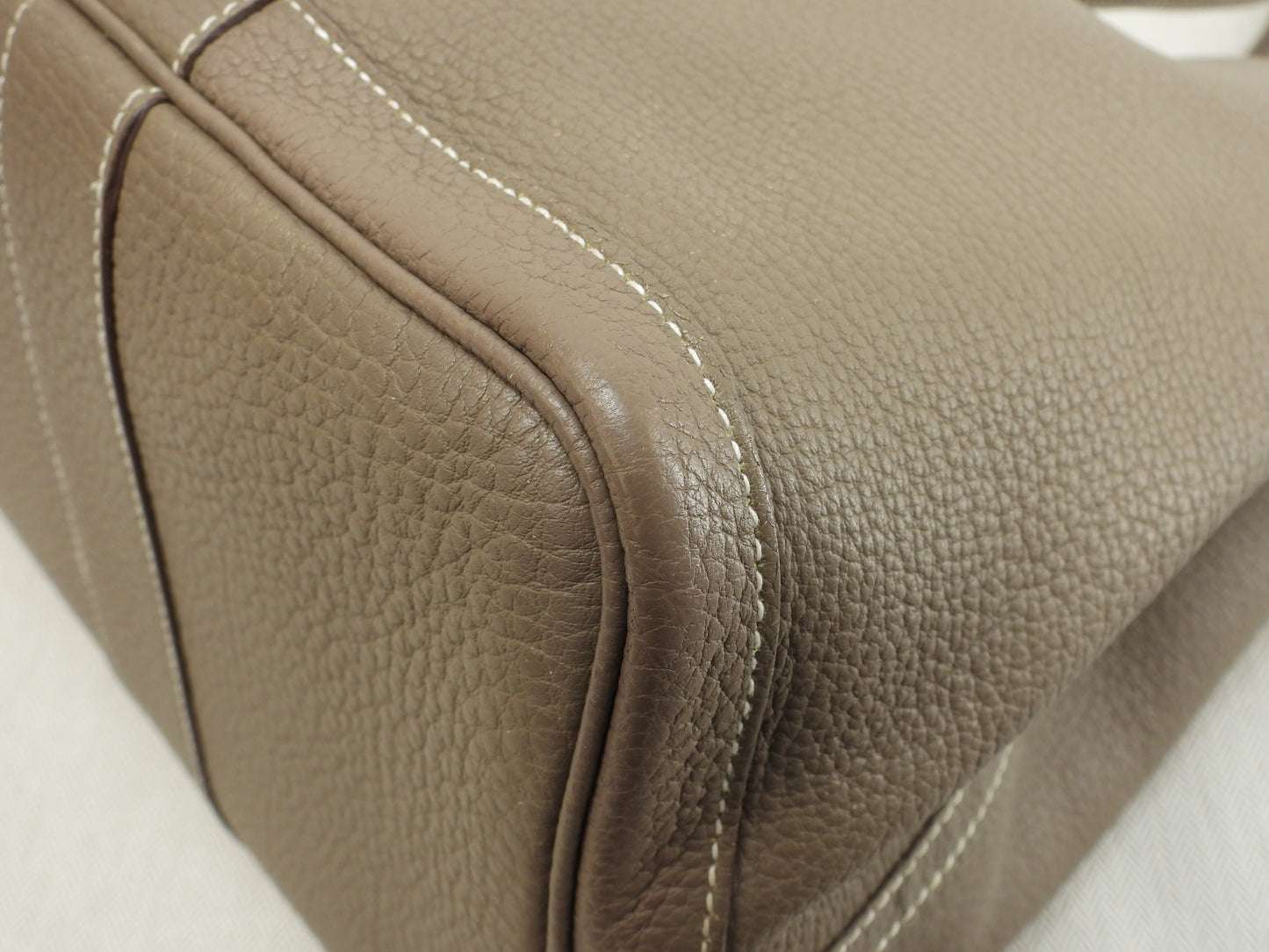 エルメス ガーデンパーティPM ネゴンダレザー エトープ トートバッグ@□M