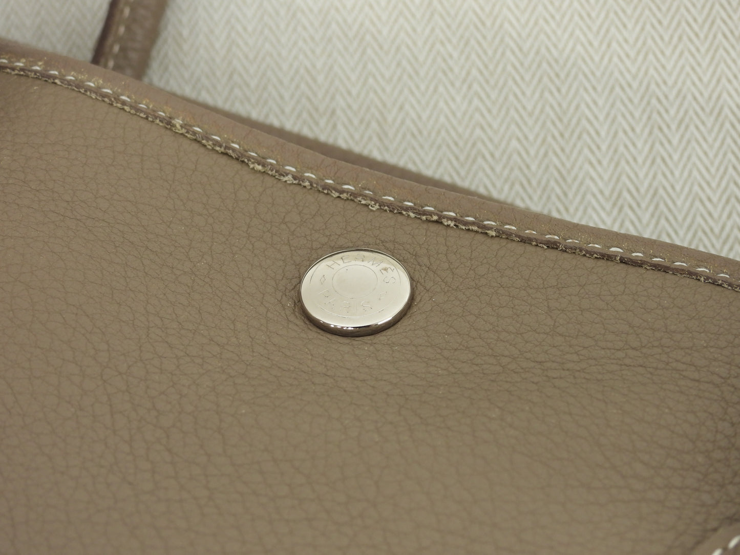 エルメス ガーデンパーティPM ネゴンダレザー エトープ トートバッグ@□M