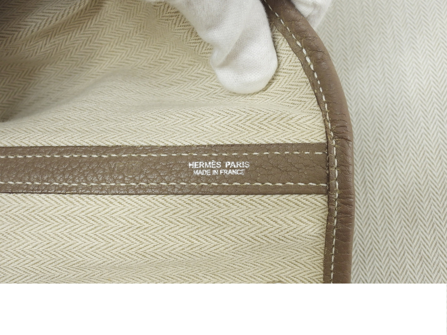 エルメス ガーデンパーティPM ネゴンダレザー エトープ トートバッグ@□M