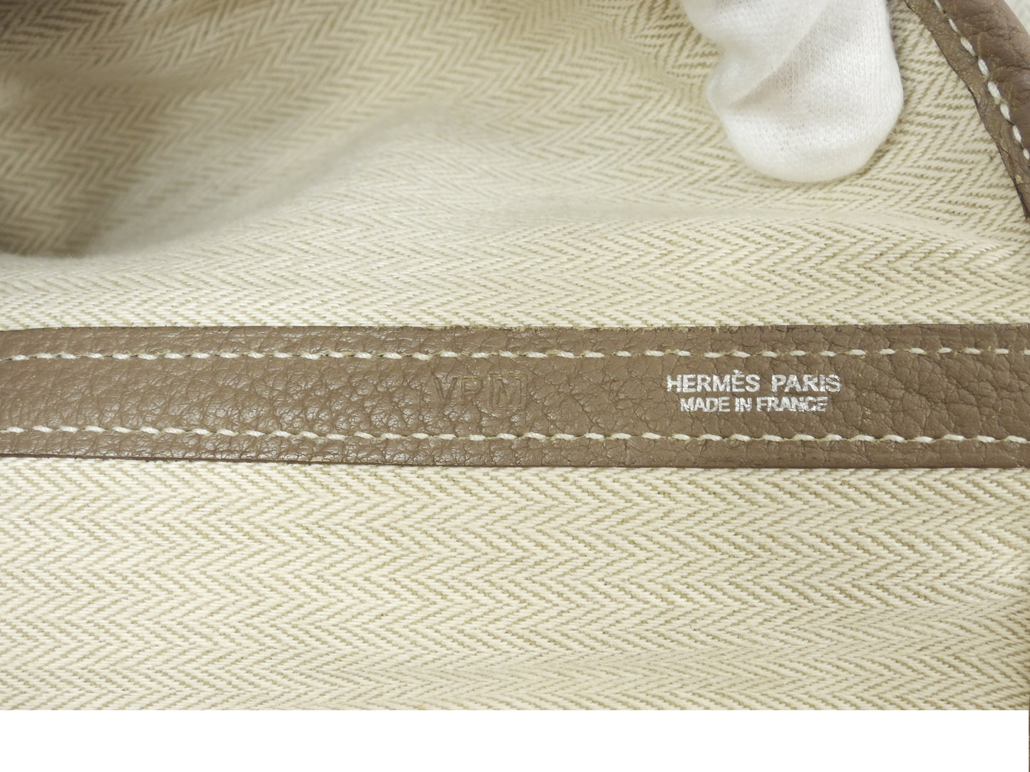 エルメス ガーデンパーティPM ネゴンダレザー エトープ トートバッグ@□M