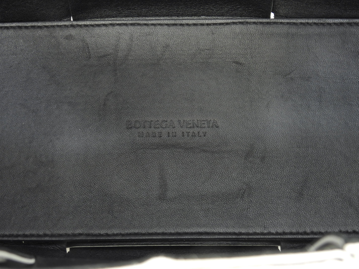 ボッテガヴェネタ トートバッグ スモールアルコ レザー白 ハンドバッグ@B09832137G