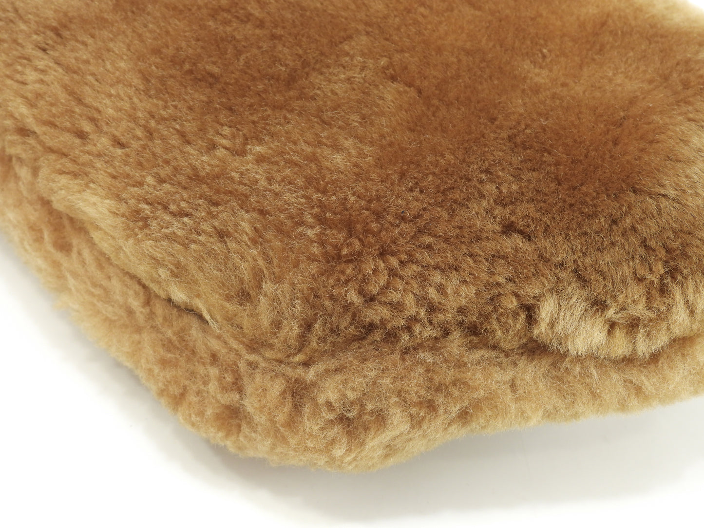 ジミーチュウ ボディバッグ ムートン 茶 バムバッグ 美品@VZ8SCH