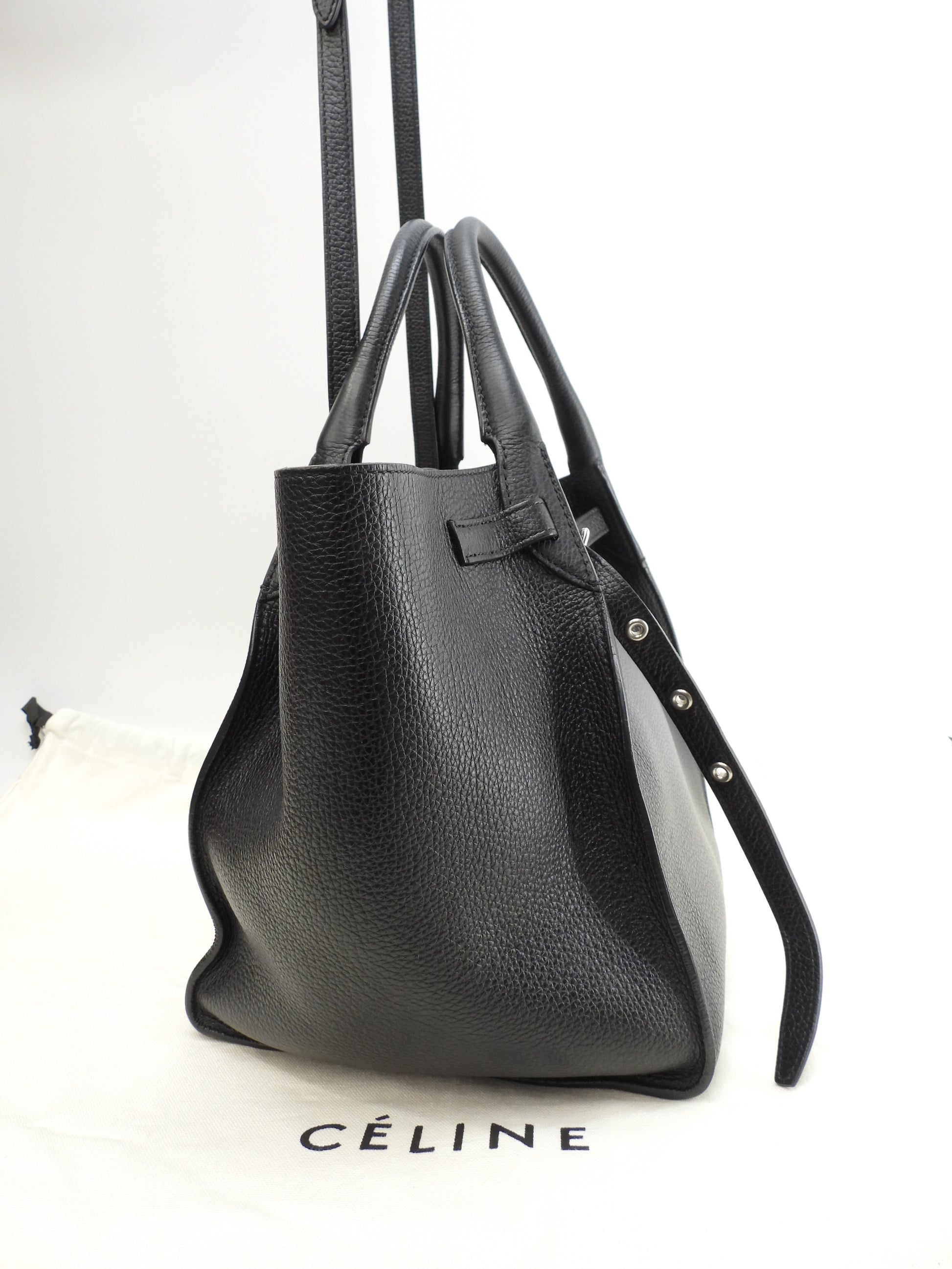 美品 セリーヌ ノエビア 2way クラッチ ハンドバッグ 荒かっ レザー 