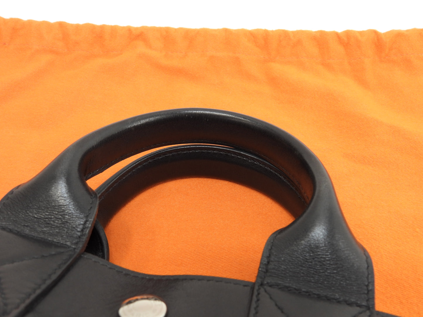 エルメス トートPM フールトゥ カーフレザー黒 ハンドバッグ トートバッグ 美品@□E 14