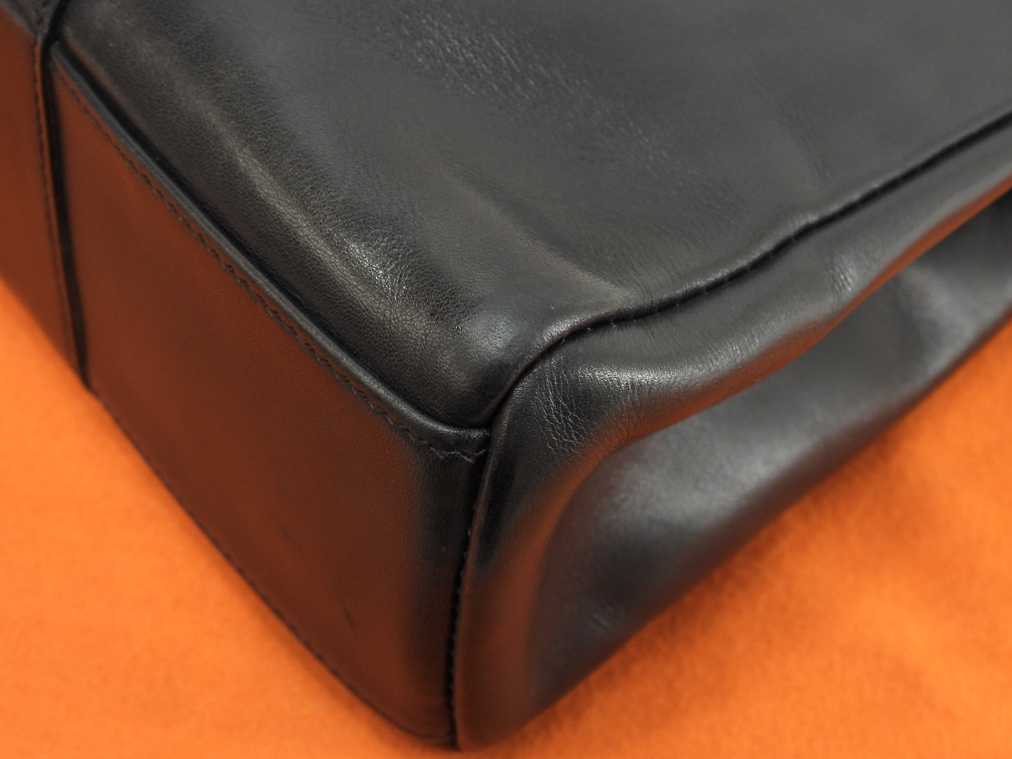 エルメス トートPM フールトゥ カーフレザー黒 ハンドバッグ トートバッグ 美品@□E 14