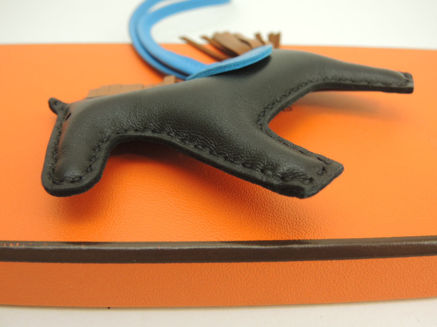 エルメス ロデオPM アニューミロ 黒青茶 バッグチャーム 新品@Y 11