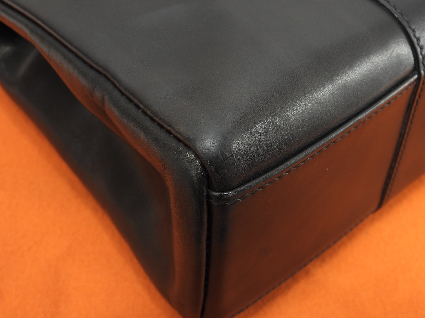 エルメス トートPM フールトゥ カーフレザー黒 ハンドバッグ トートバッグ 美品@□E 14