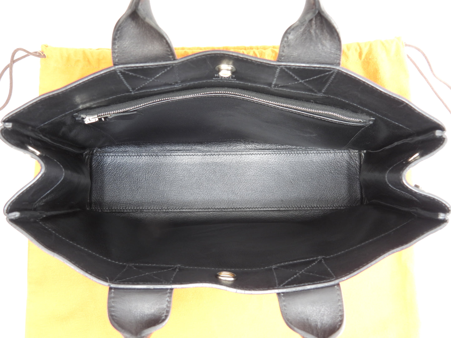 エルメス トートPM フールトゥ カーフレザー黒 ハンドバッグ トートバッグ 美品@□E 14