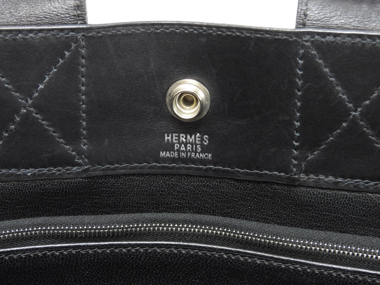 エルメス トートPM フールトゥ カーフレザー黒 ハンドバッグ トートバッグ 美品@□E 14