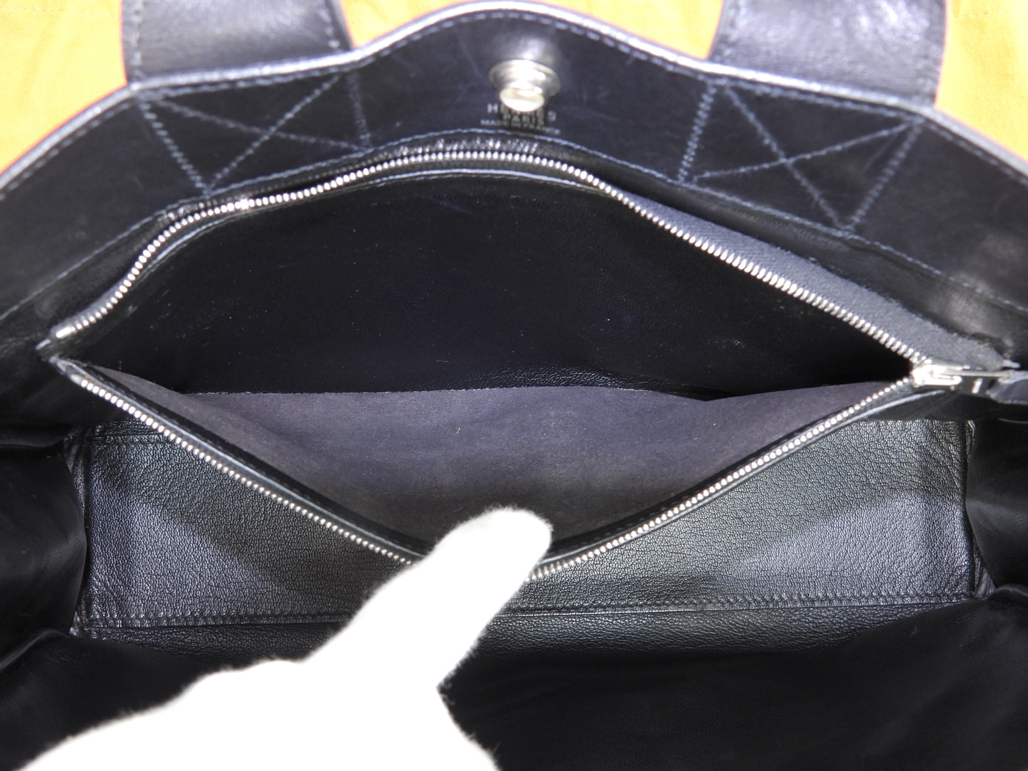 エルメス トートPM フールトゥ カーフレザー黒 ハンドバッグ トートバッグ 美品@□E 14