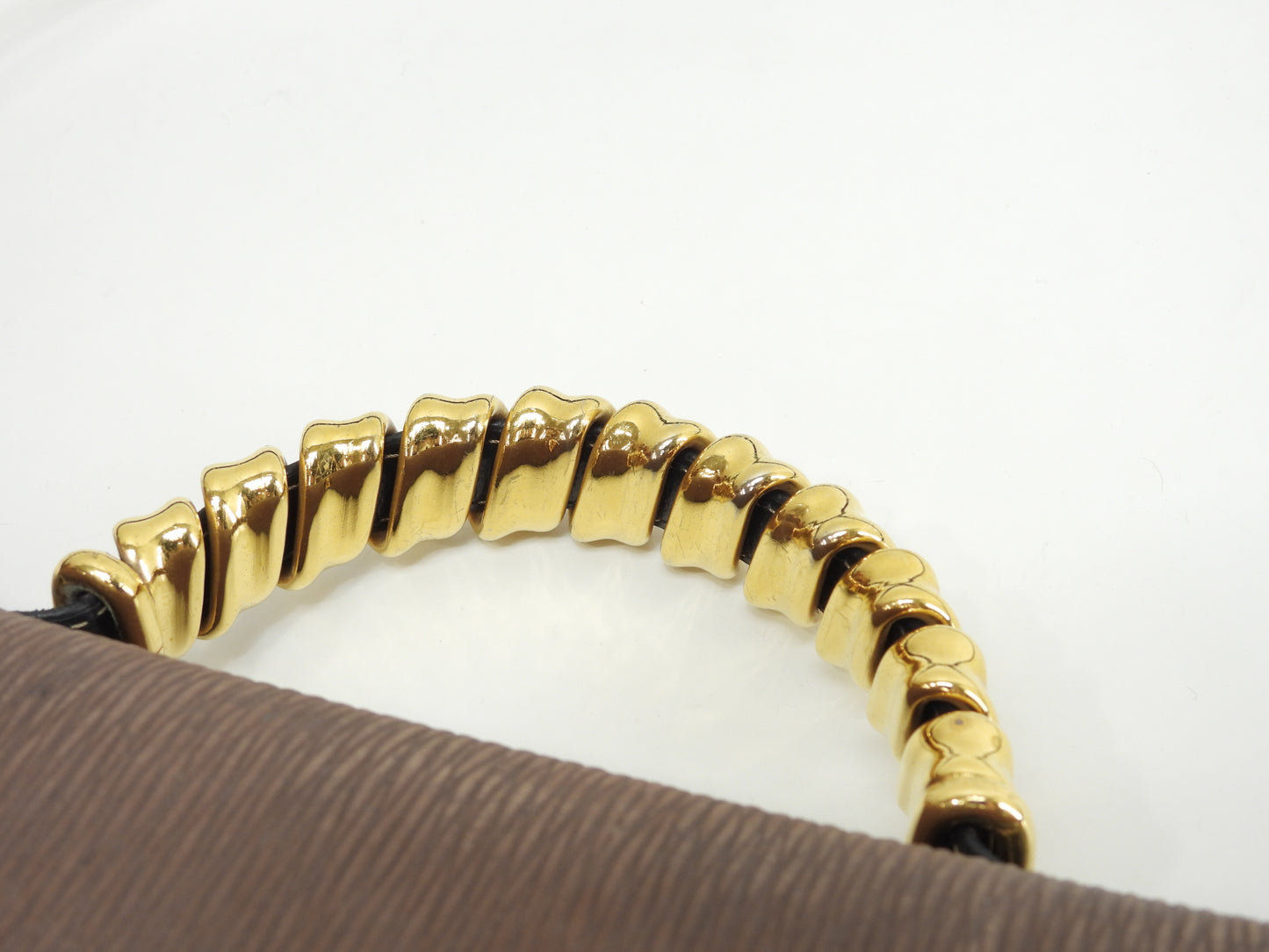 ロエベ 2wayハンドバッグ中 ベラスケス レザー黒茶 ヴィンテージ ケリー型@L25 2