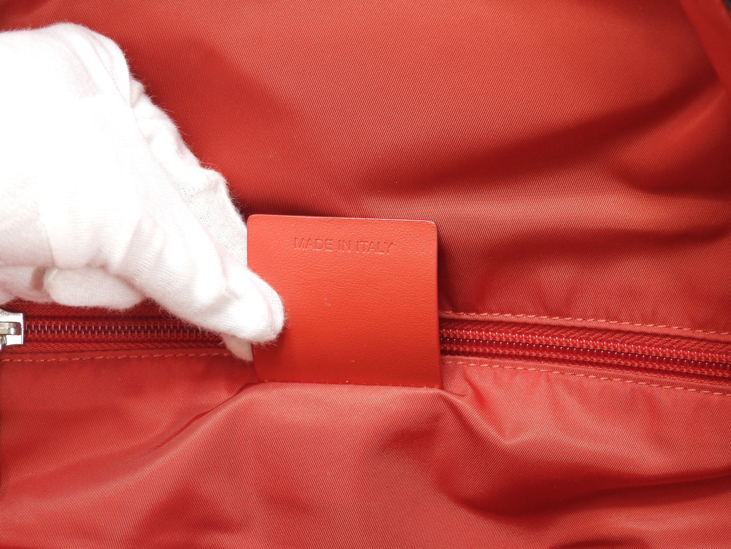 クリスチャンルブタン バックパック 限定バックルビ ナイロン/レザー紺 リュック@ 2