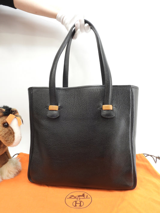 エルメス ギャロップFT1 ブッフルスキッパー 黒 トートバッグ ショルダーバッグ 美品@□G 2