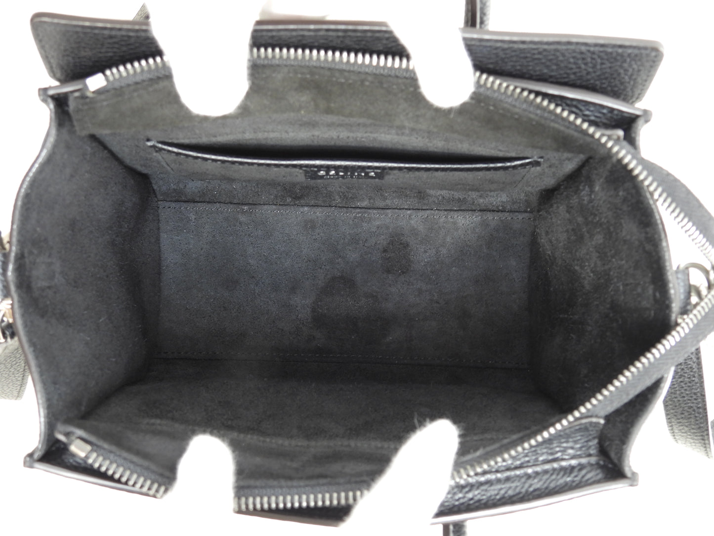 セリーヌ ラゲージナノ ドラムドレザー 黒 ポシェット ミニハンドバッグ 美品@ 4