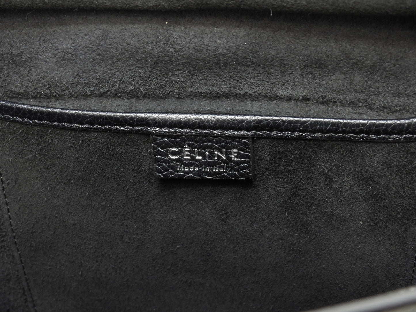 セリーヌ ラゲージナノ ドラムドレザー 黒 ポシェット ミニハンドバッグ 美品@ 4