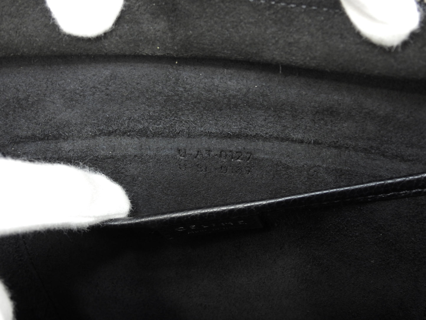 セリーヌ ラゲージナノ ドラムドレザー 黒 ポシェット ミニハンドバッグ 美品@ 4