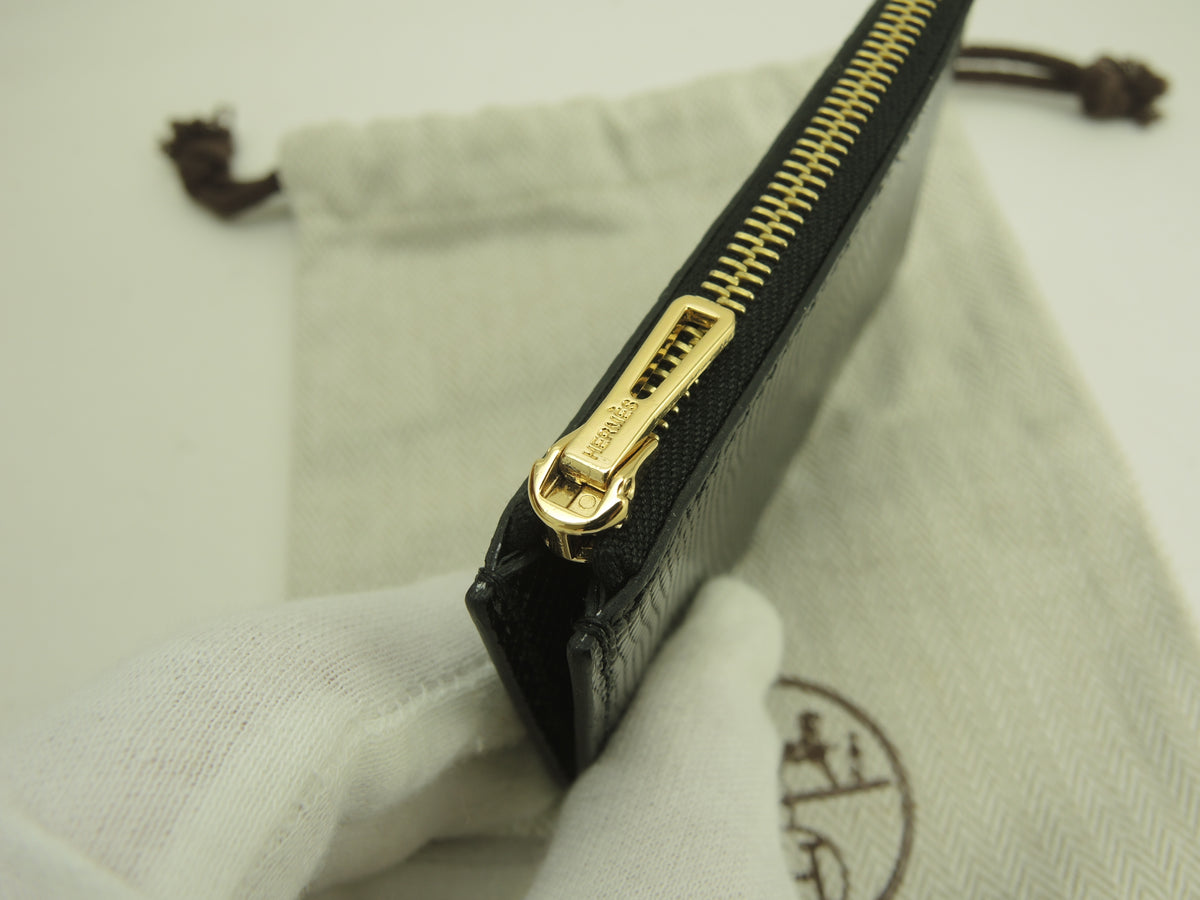 エルメス コインケース コンスタンススリム付属品 リザード黒 未使用@ 1