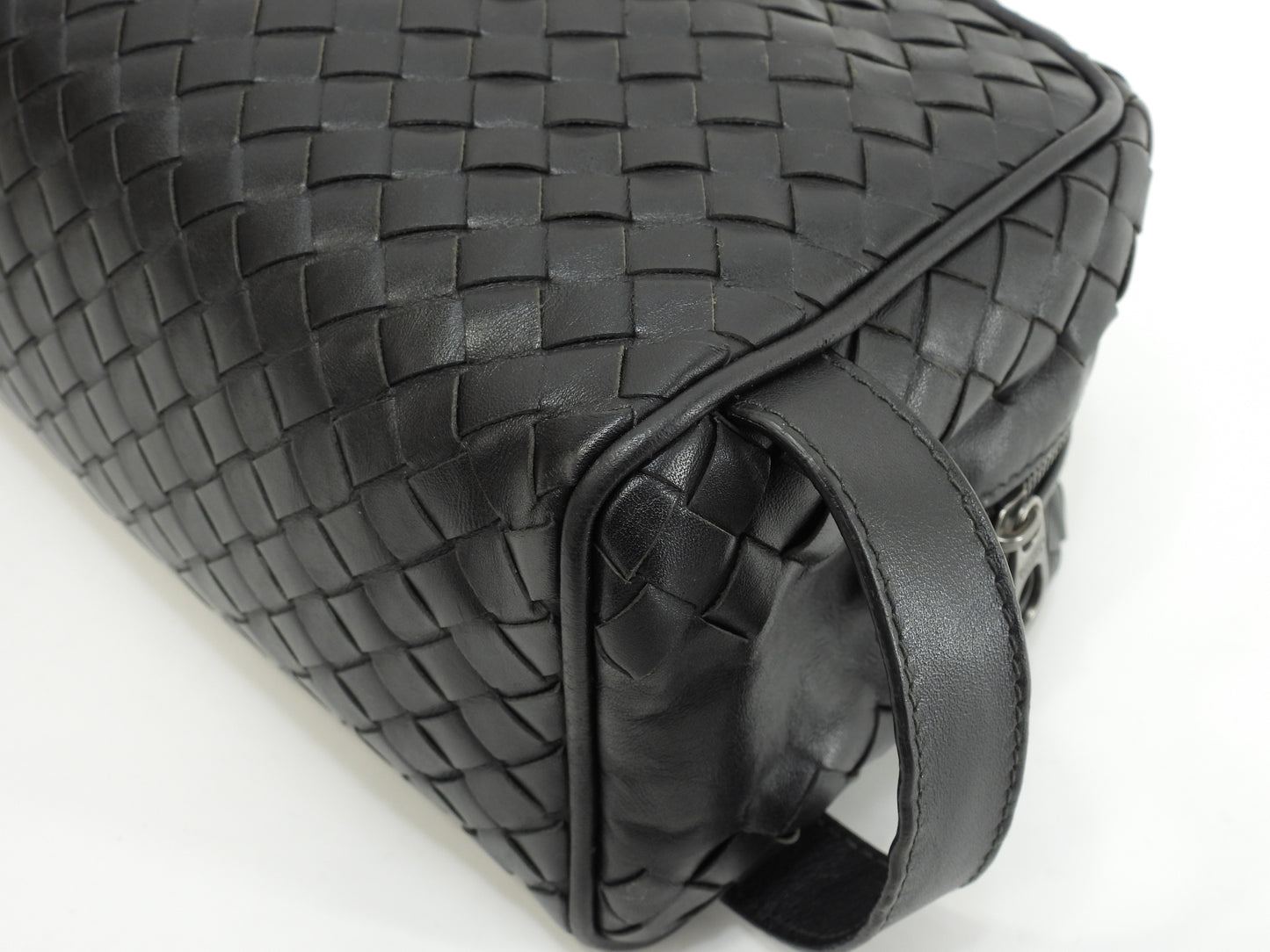 ボッテガヴェネタ クラッチ イントレチャート レザー黒 セカンドバッグ メンズポーチ@B01292125O