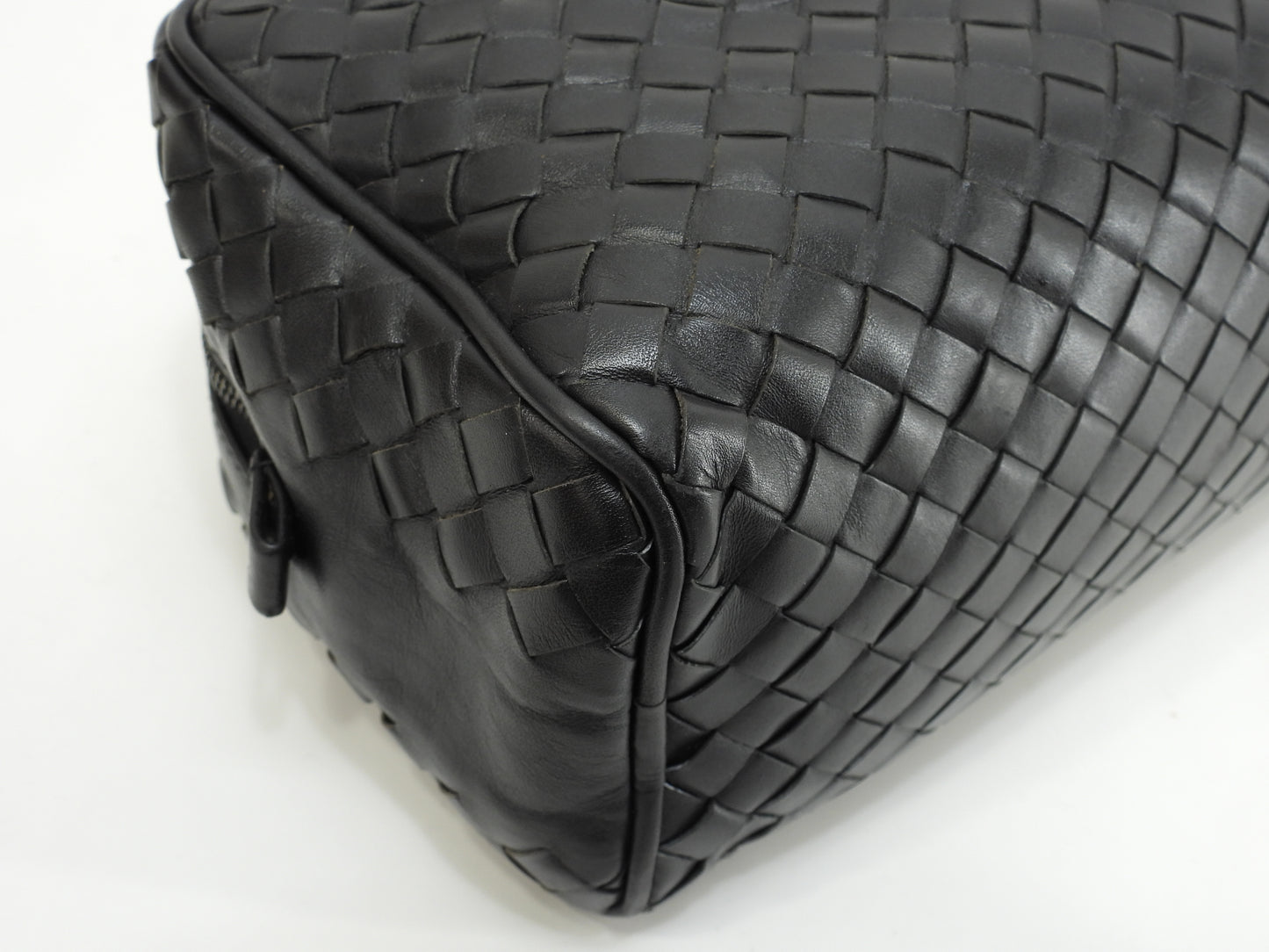 ボッテガヴェネタ クラッチ イントレチャート レザー黒 セカンドバッグ メンズポーチ@B01292125O