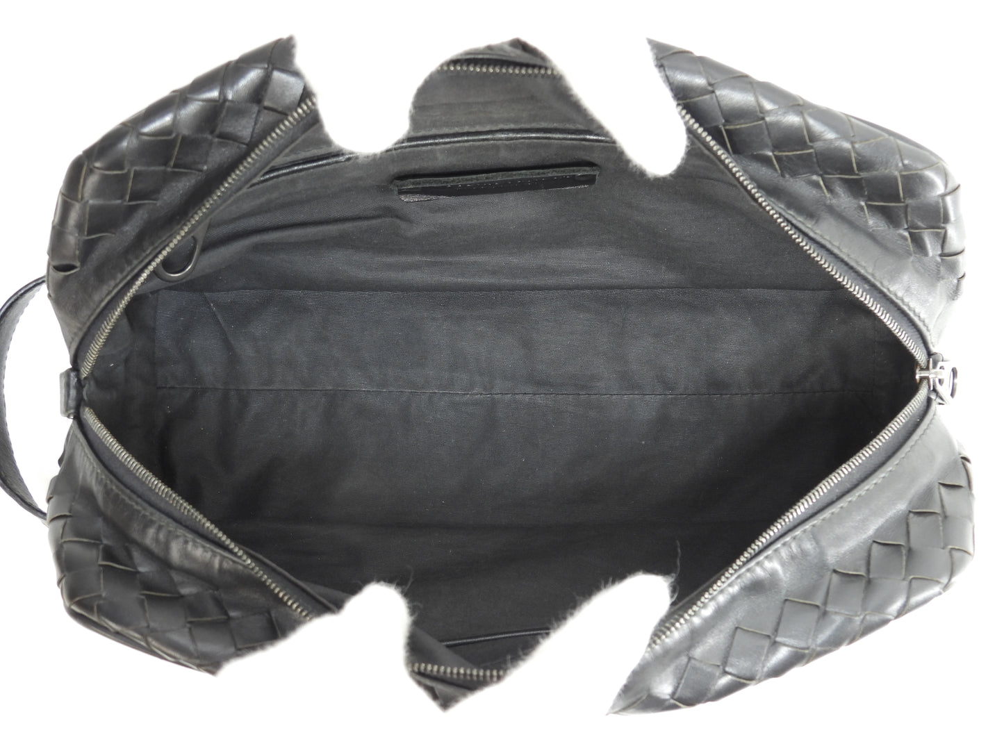 ボッテガヴェネタ クラッチ イントレチャート レザー黒 セカンドバッグ メンズポーチ@B01292125O