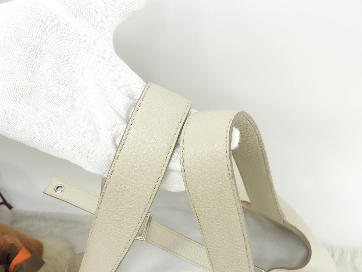 エルメス ピコタンロックGM トリヨンクレマンス クレ銀金具 ハンドバッグ トートバッグ@A 7