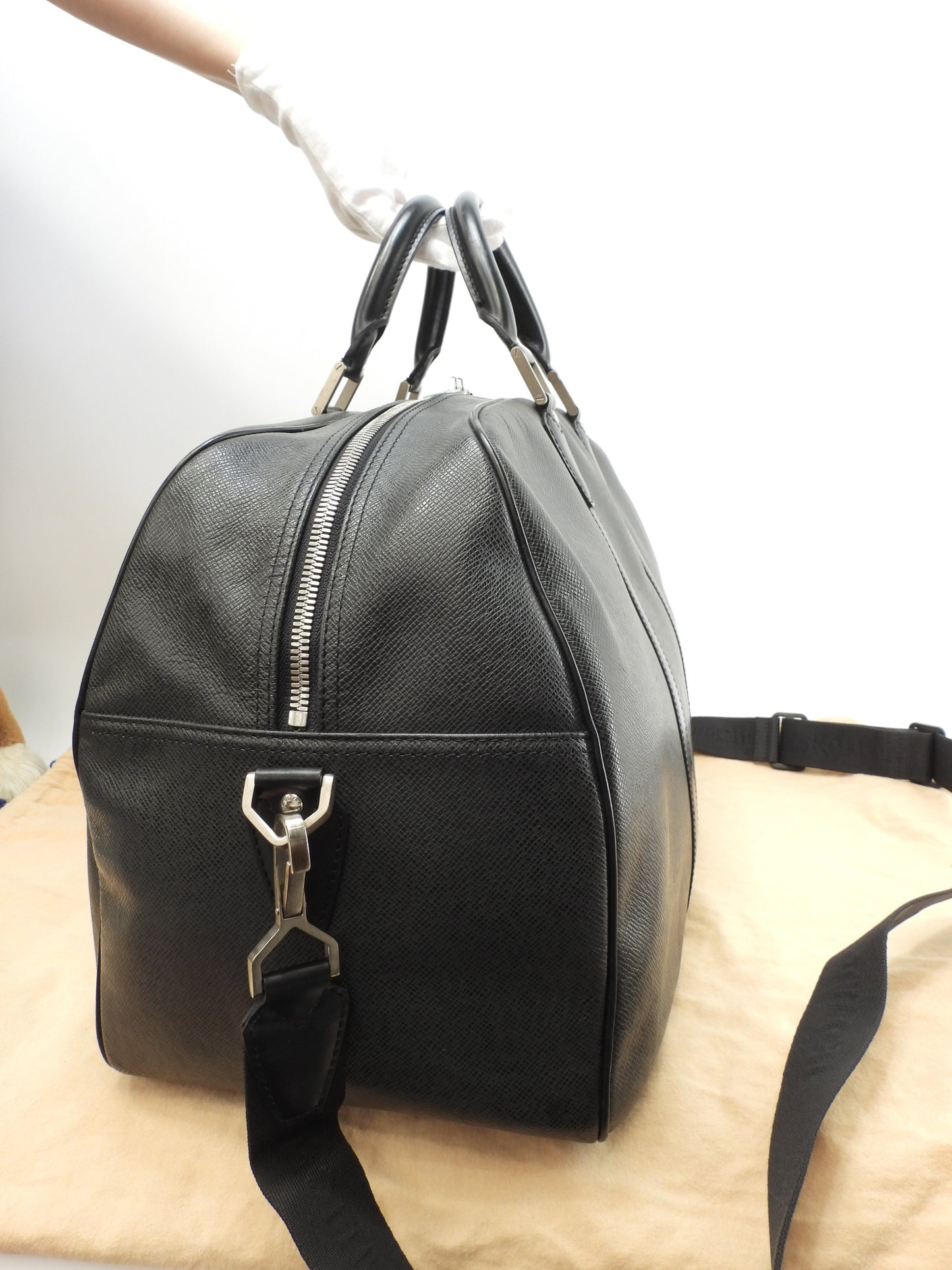 ルイヴィトン ケンダルPM M30122 タイガ黒 ショルダーストラップ付ボストンバッグ@SP0032